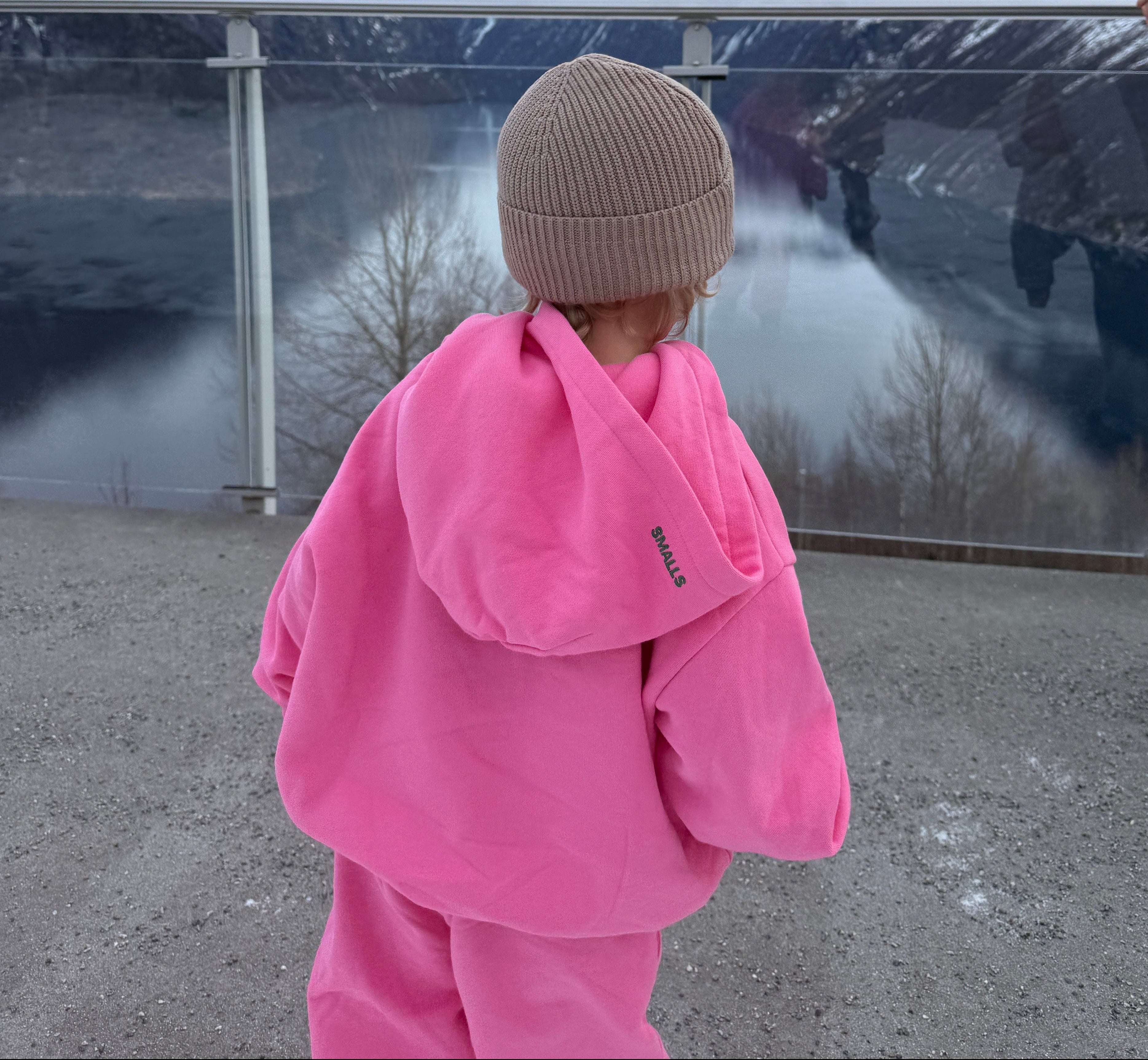 Leo Brushed Hoodie 0014 Pink Carnation