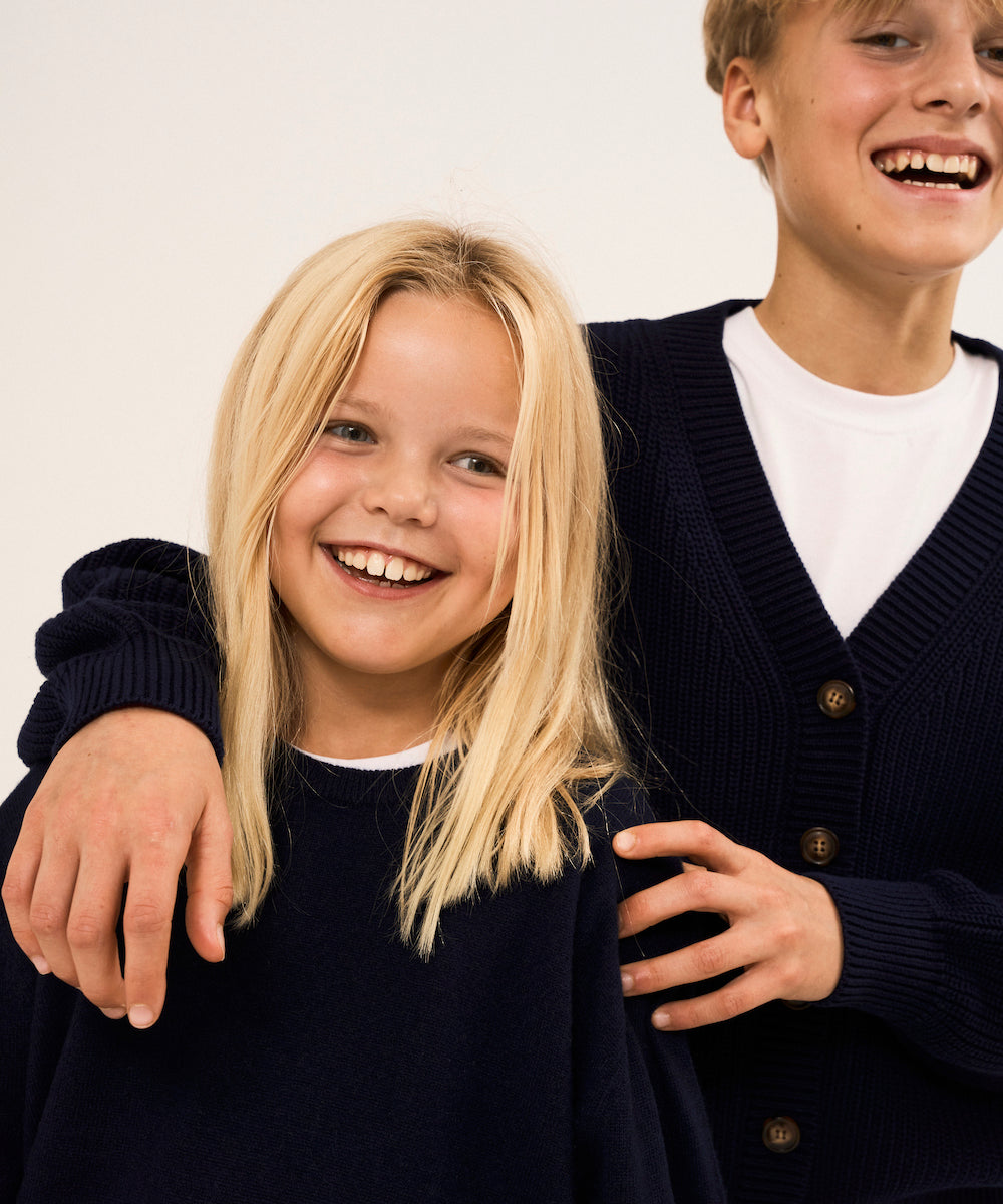 Jesse O-Neck Sweater 0001 Midnight Navy