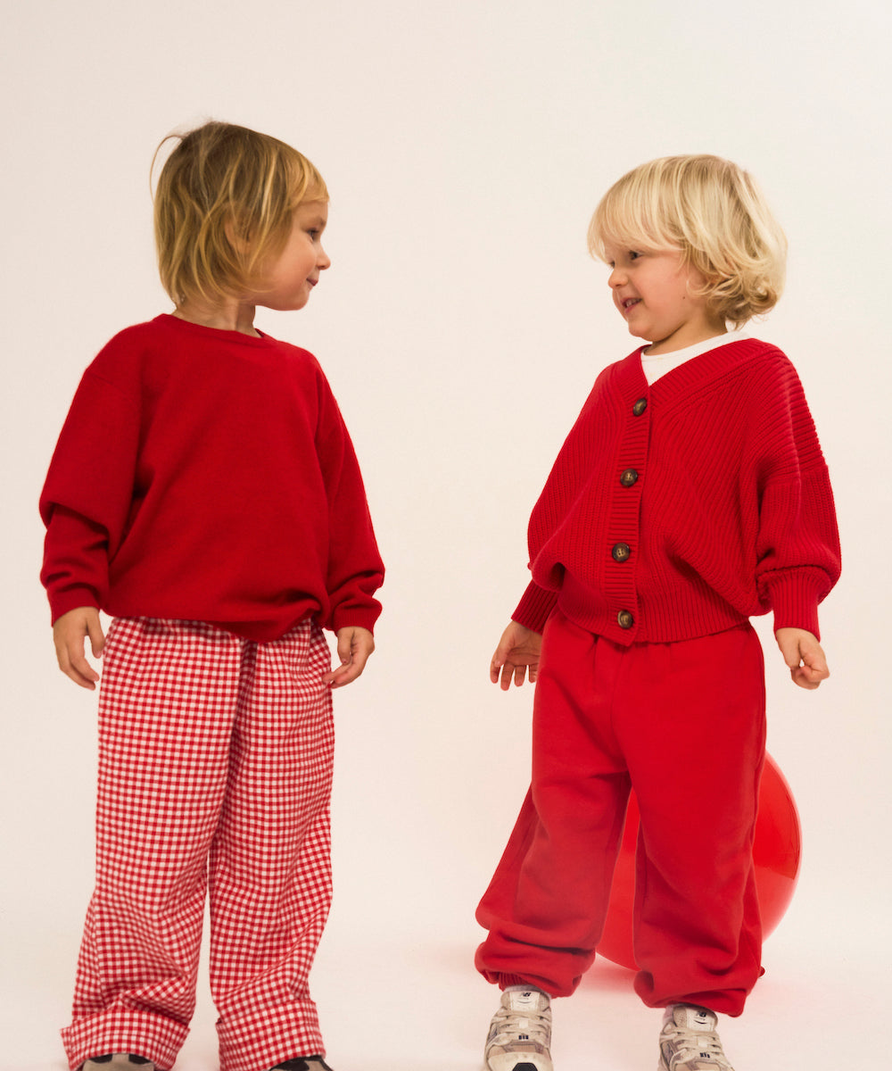 Jesse O-Neck Sweater 0001 Lip Prints