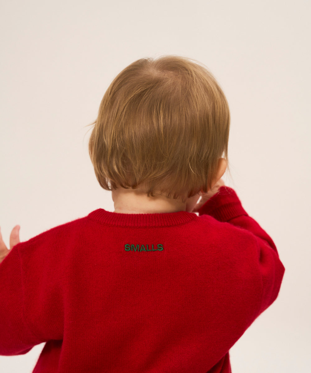 Jesse O-Neck Cardigan 0001 Lip Prints